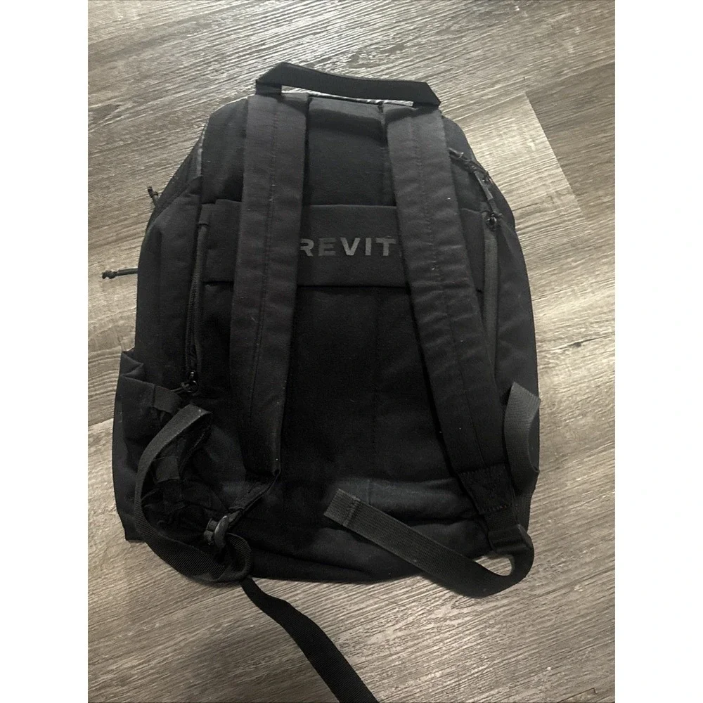 Brevite Camera Backpack Black Travel Photography Laptop Bag Blue Paint Stain